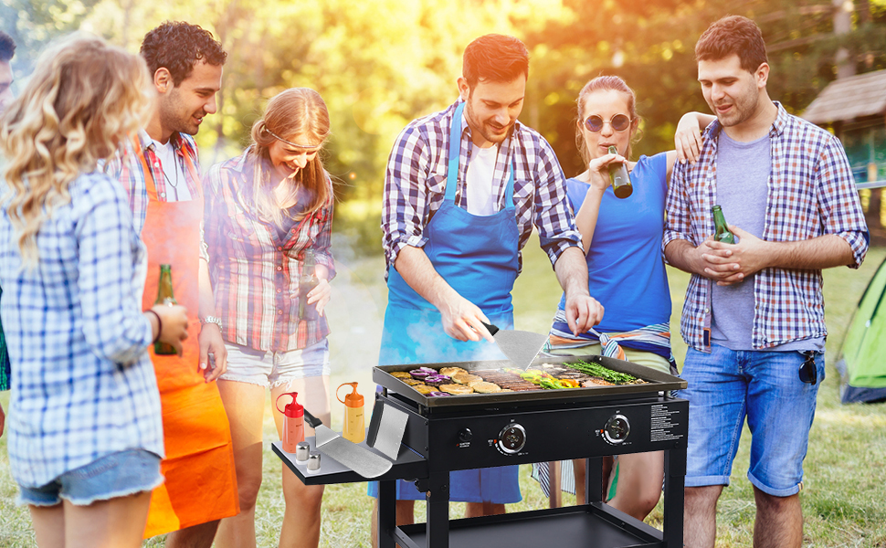 Набір гриль-посуду zycBernoi: 19 аксесуарів для гриля, метал, прес для бургерів, дзвоник, сумка для барбекю