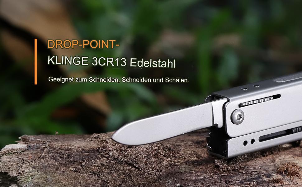 Мультитул ROXON M3 13-в-1 з мультиінструментами, зубочисткою та пінцетом. Компактний та практичний набір інструментів