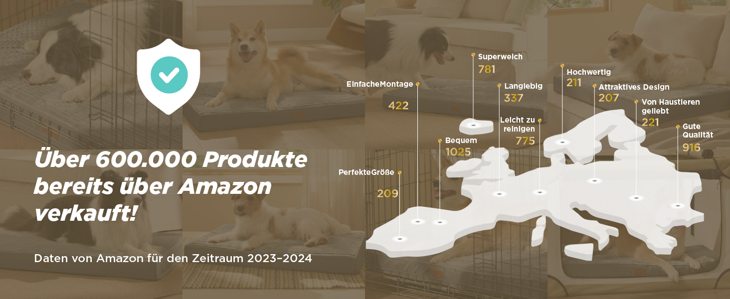 Крісло-ліжко для собак середніх порід BEDSURE - 89x56x7 см. Комфортне килим для собак з антиковзною основою та знімним, пральним чохлом. Матрац для собак з піною 