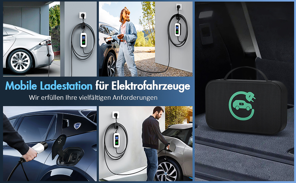 Кабель для зарядки електромобіля Type 2, 3.68kW, 6м, 16A, з цифровим дисплеєм та таймером, для PHEV та EV