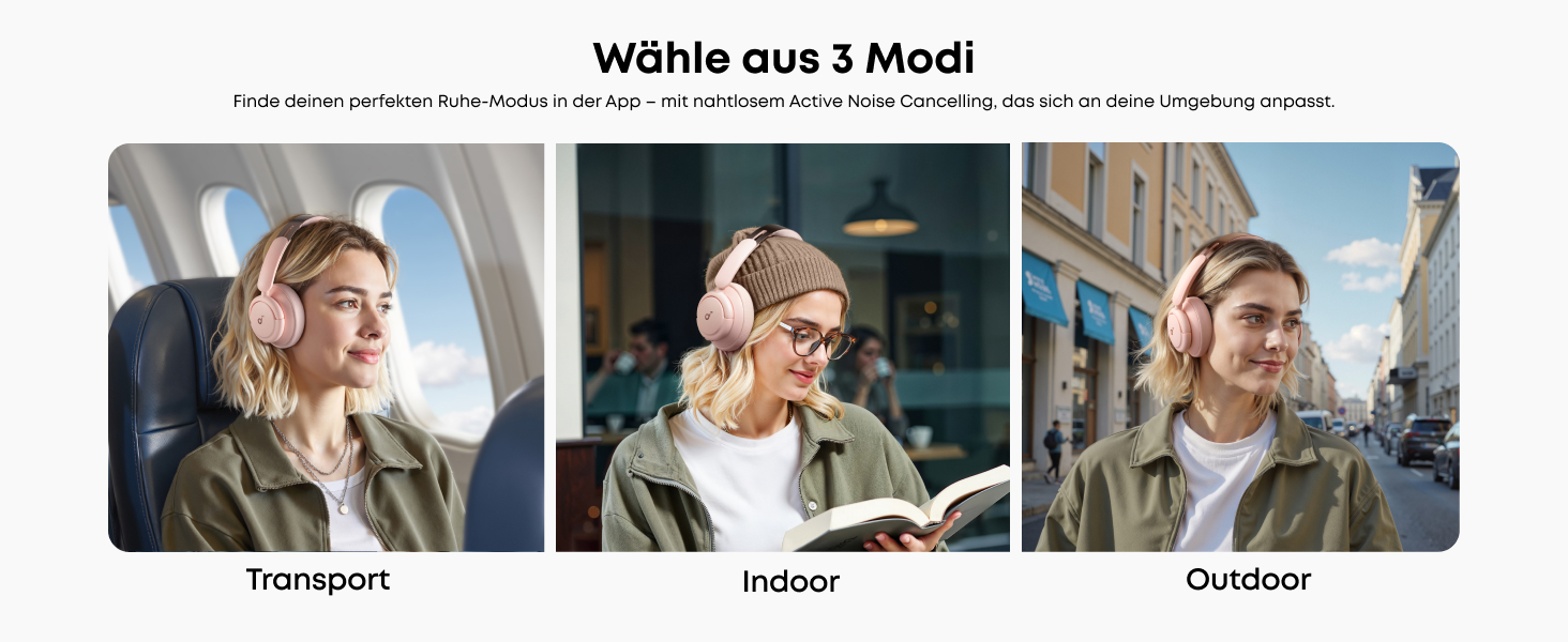 Soundcore Q30 навушники Bluetooth з активним шумозаглушенням, Hi-Res звук, 40 годин роботи, рожеві