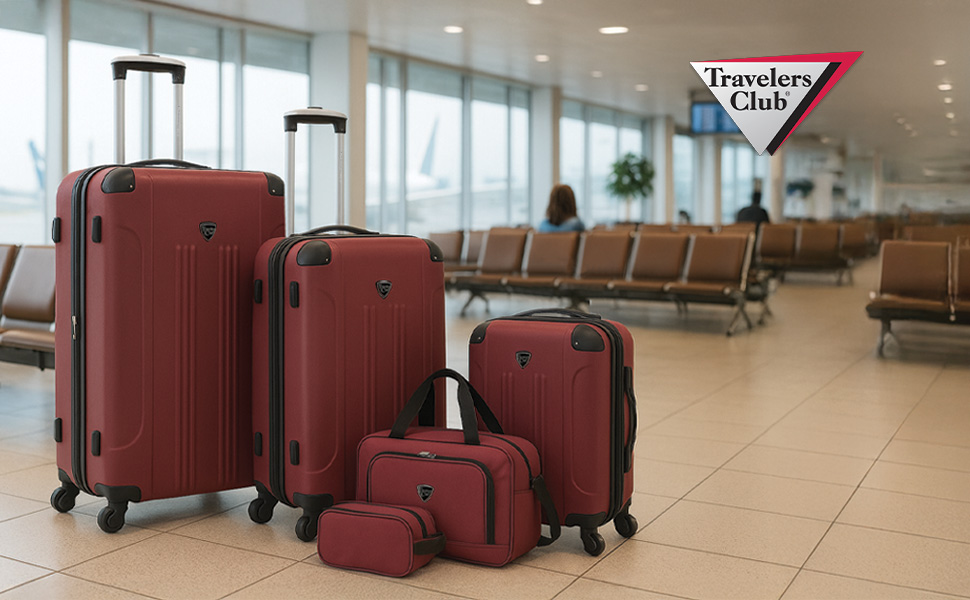Валіза Travelers Club Chicago Hardside Розширювана Spinner, 20 дюймів, Синій Navy