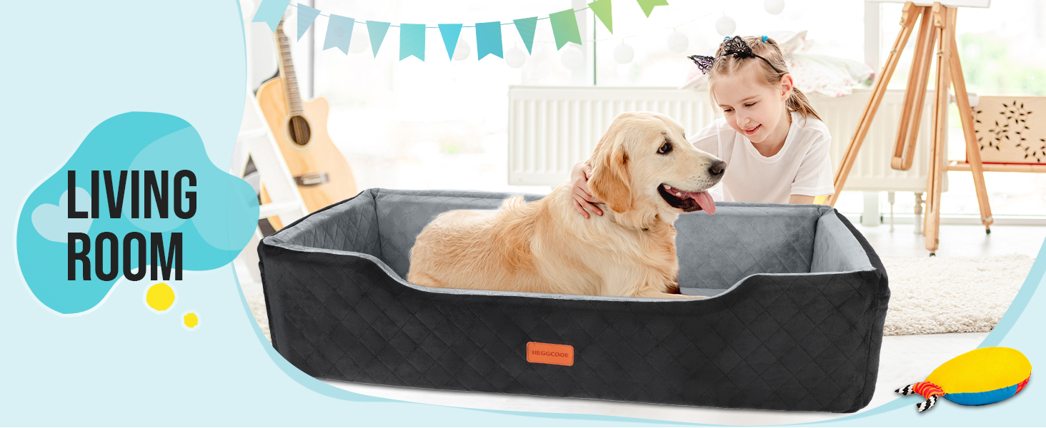 Автокрісло для собак великих порід до 45 кг, чорне, з двома страхувальними ременями, миється