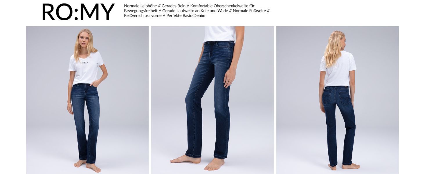 Джинси жіночі SOCCX Regular Fit: зручний стрейч-денім, прямі штанини, середня посадка, блакитний вінтаж 27W/34L