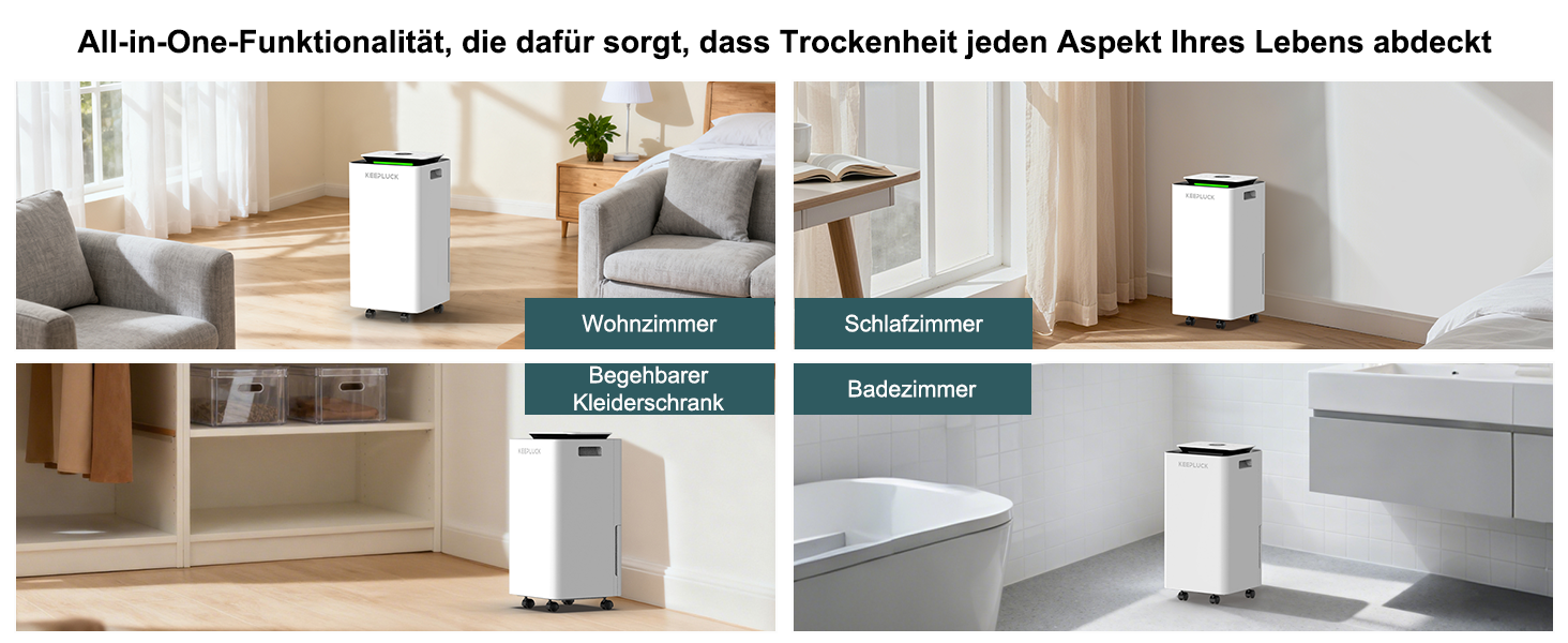 Зволожувач повітря 12L/24H для ванної кімнати та кімнати, 18-24м², білий (FDD12)