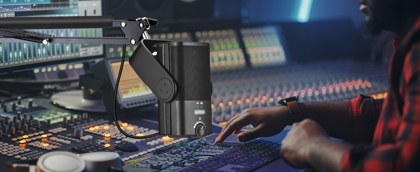 Тримач для мікрофону YOUSHARES для Rode NT-USB+, NT-USB MINI, PodMic, PodMic USB, NT1, XCM-50 - професійний стійкий кріплення для подкастів, домашньої студії та геймінгу