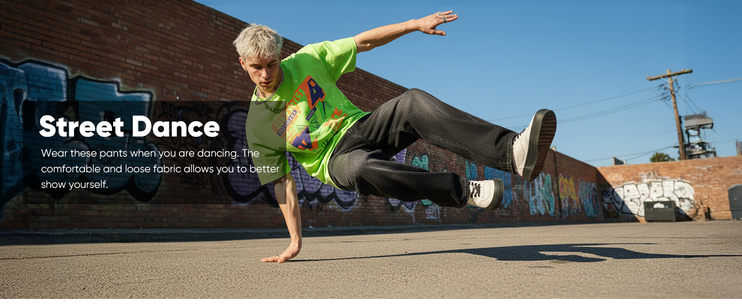 Чоловічі широкі джинси JMIERR Baggy Y2K Denim Streetwear Raw Loose Fit Hip Hop XXL темно-сині