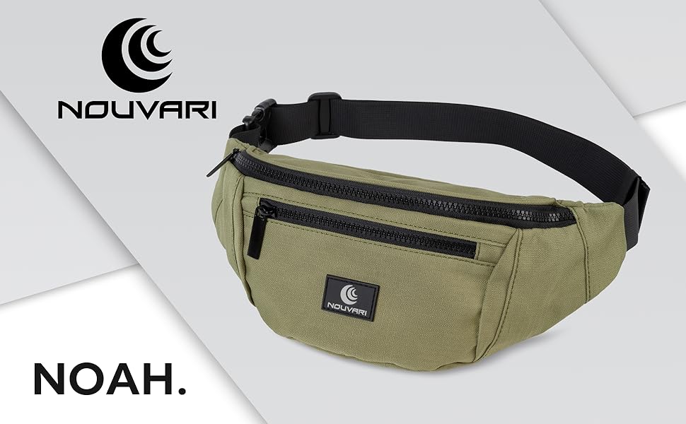 Поясна сумка Bauchtasche для чоловіків і жінок, водостійка, олива, для фестивалів, кемпінгу, спорту, подорожей та походів