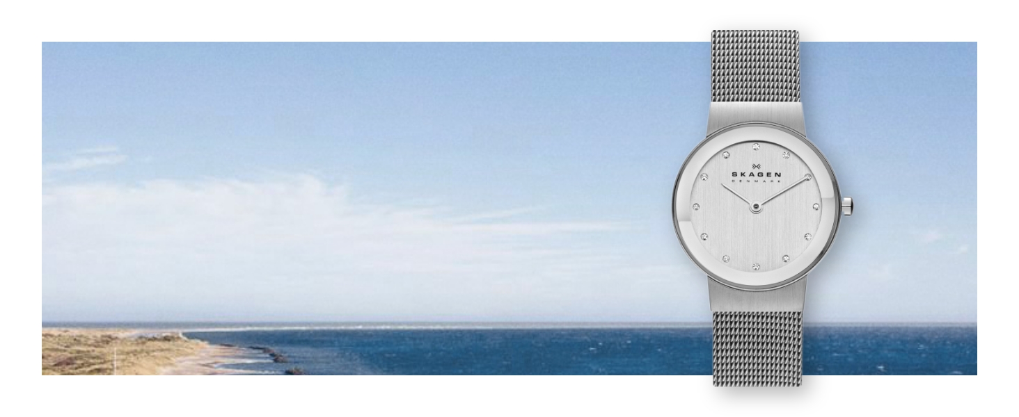 Жіночий кварцовий годинник Skagen Freja Lille 26 мм, сріблястий з золотистими елементами, сталевий або шкіряний ремінець