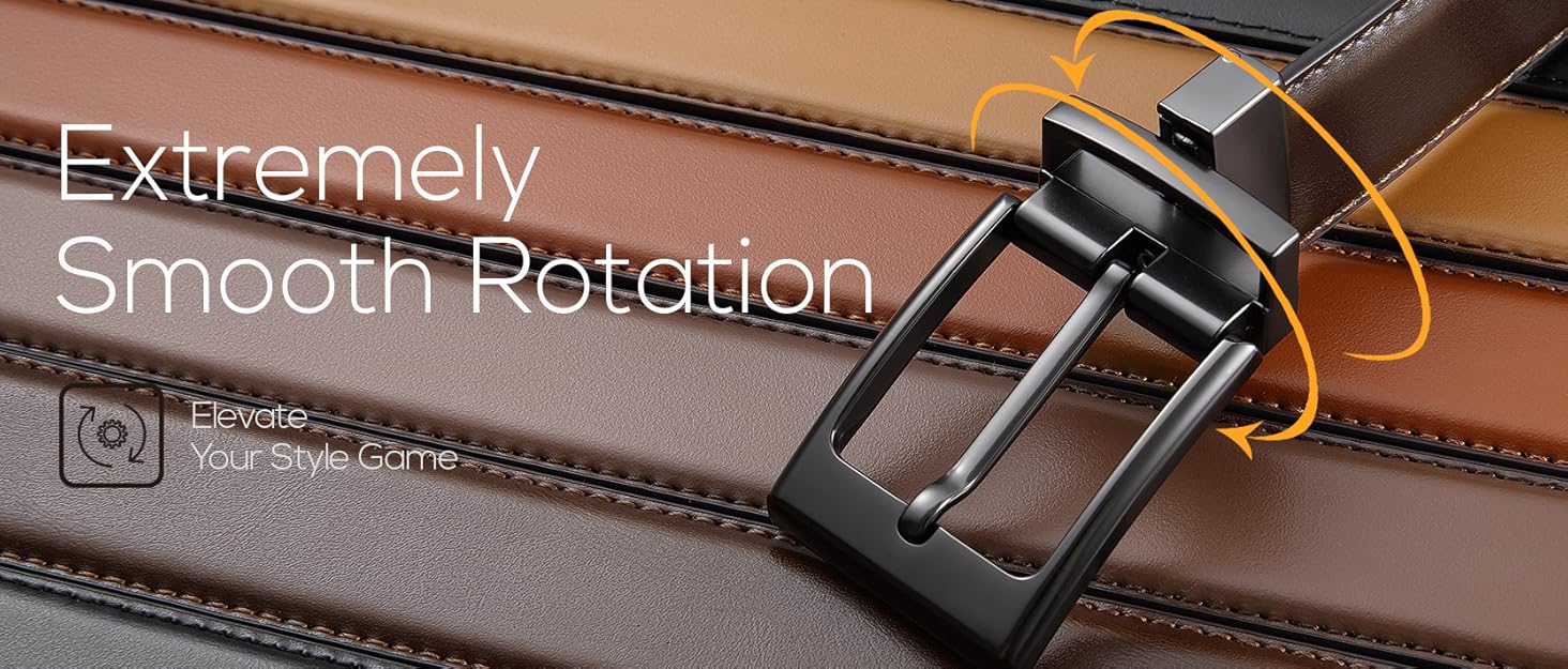 Чоловічий шкіряний ремінь CHAOREN, ремінь для костюма та ділового стилю, 32 мм, чорний/коричневий, розмір 93 см (загальна довжина 105 см)