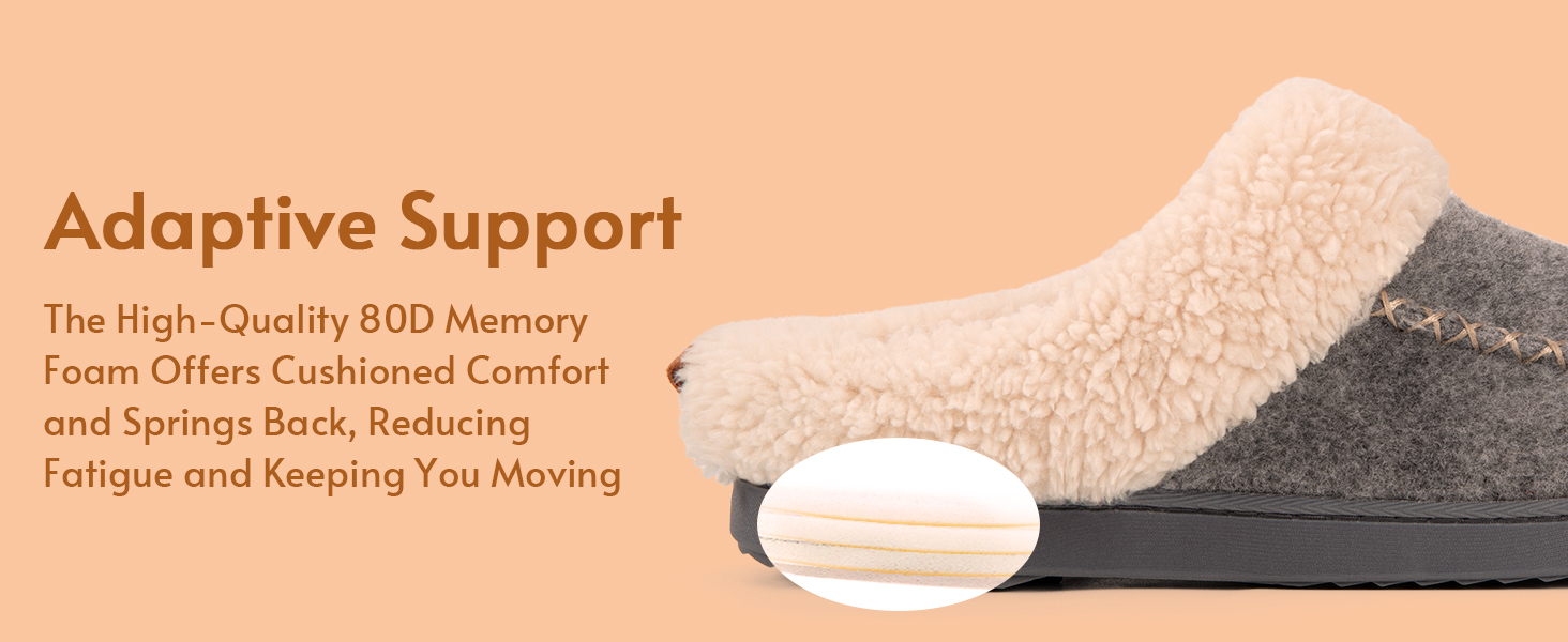 Жіночі домашні тапочки LongBay з вовняного вигляду з піною з пам'яті, м'яке Sherpa-підкладка для дому та вулиці, 38/39 EU, сірі