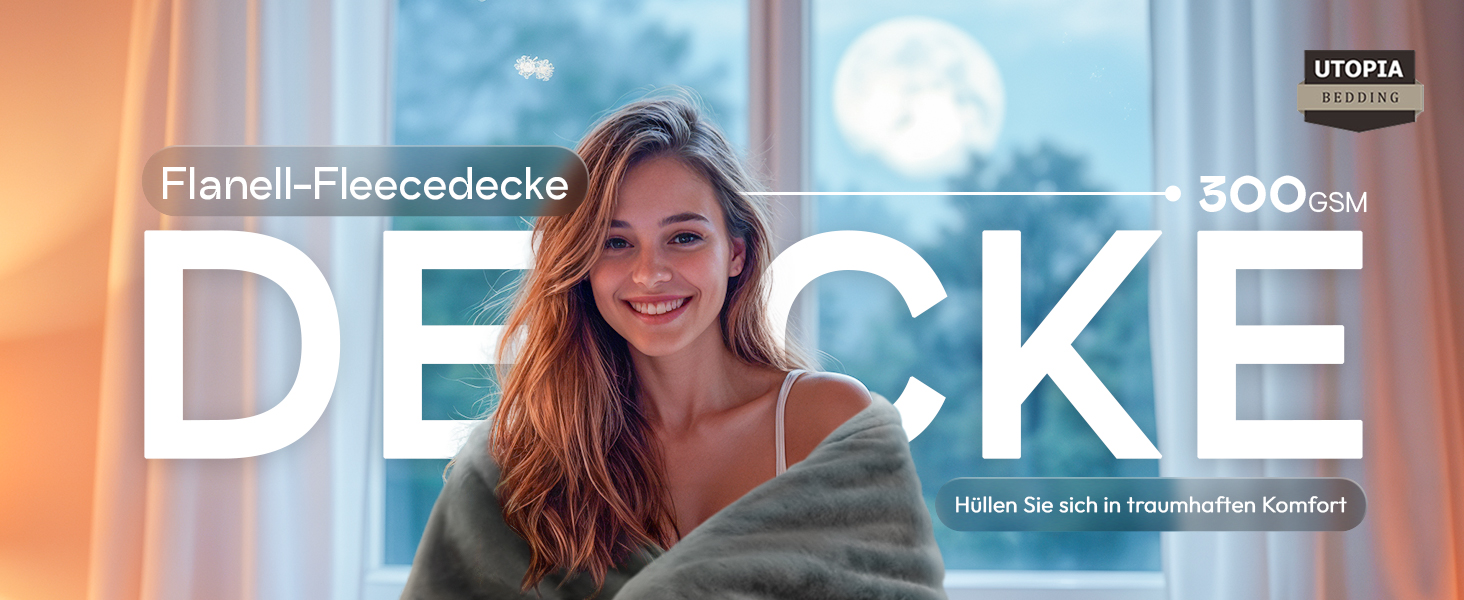 Плед Utopia Bedding: теплий та м'який флісовий плед 200x150 см сірого кольору для ліжка, дивана та крісла