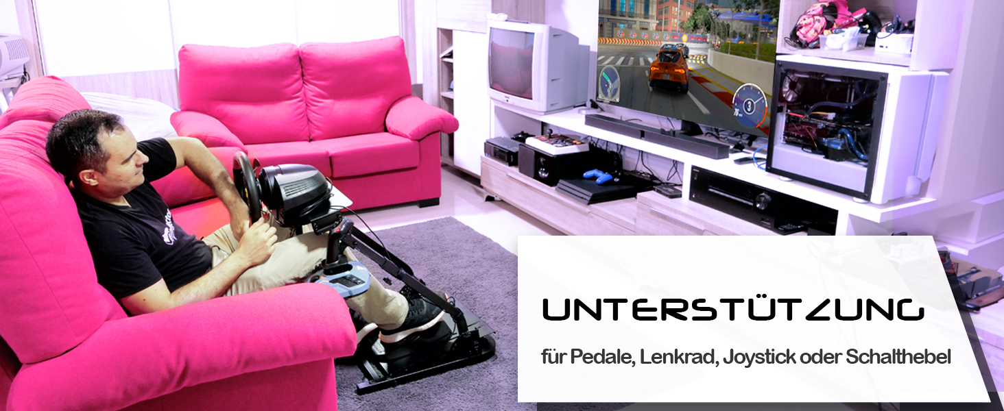 Підставка для керма G29, G920, G923, Thrustmaster T150, T500, T300, TX, TH8A, Clubsport, з перемиканням передач, регульована, складна
