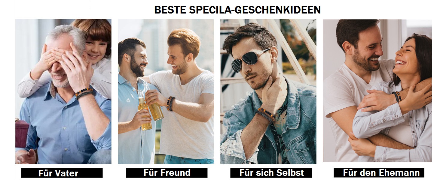 Чоловічий браслет з натуральної шкіри, чорний, плетений, з магнітною застібкою (2 шт.)