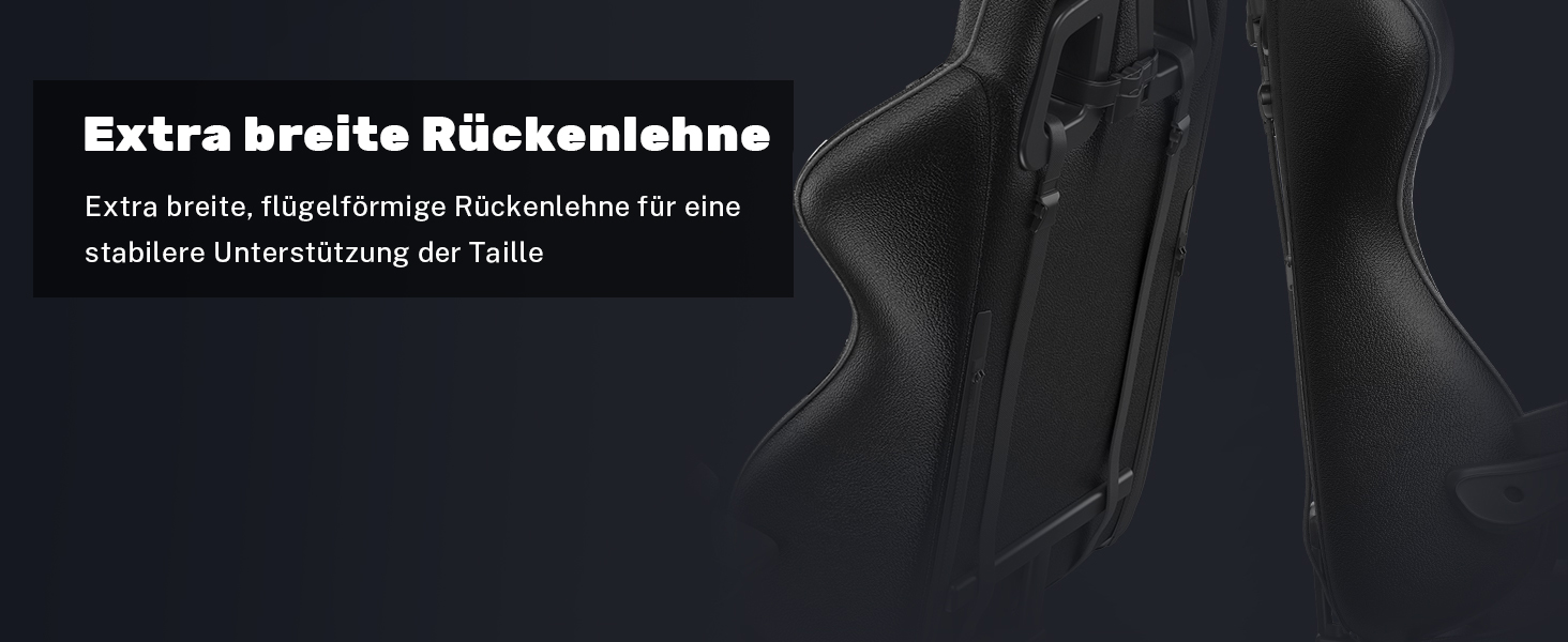 Геймерське крісло Racingreat Ergonomic для PC, підлітків та дорослих. Регульоване, з підголівником, оббите PU-шкірою, темно-сіре