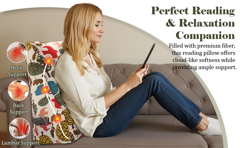 Вигнуте подушко-сидіння для ліжка, спинка для голови, клиновий ортопедичний підгузок, підставка для спини для сидіння в ліжку або на дивані, знімний чохол, блакитний з метеликами, 60 см