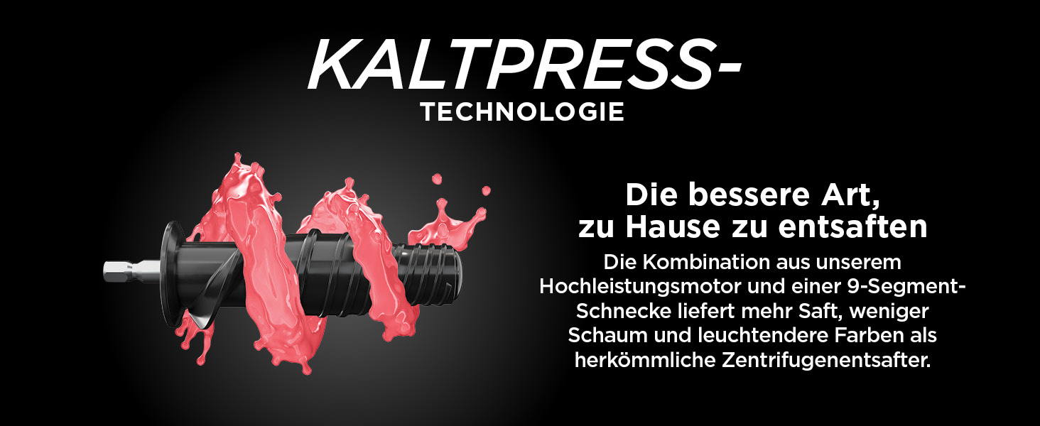 Ніндзя Kaltpresse соковитискач для овочів та фруктів 700 мл з контейнером для м'якоті 1,1 л, для свіжих соків, напоїв та велнес-шотів, компактний, придатний для миття в посудомийній машині, сірий JC151EU