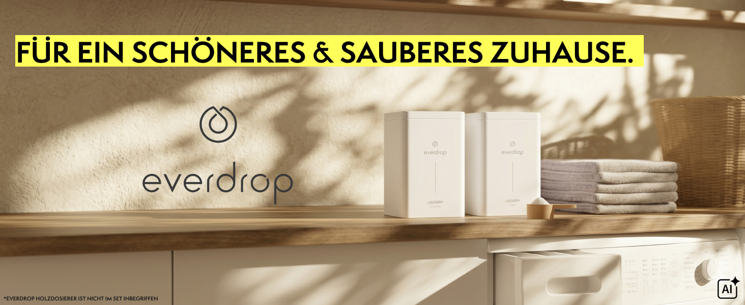 Набір пральних капсул для кольорових речей everdrop (38 циклів прання, з боксом для зберігання)