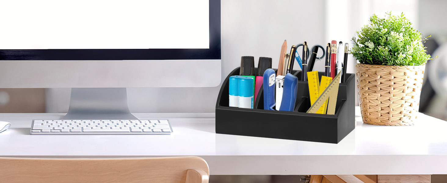 Тримач для зубних щіток Luxspire, 5 відділень, електричний, для сім'ї, велика місткість, органайзер для косметики та бритв, матовий чорний