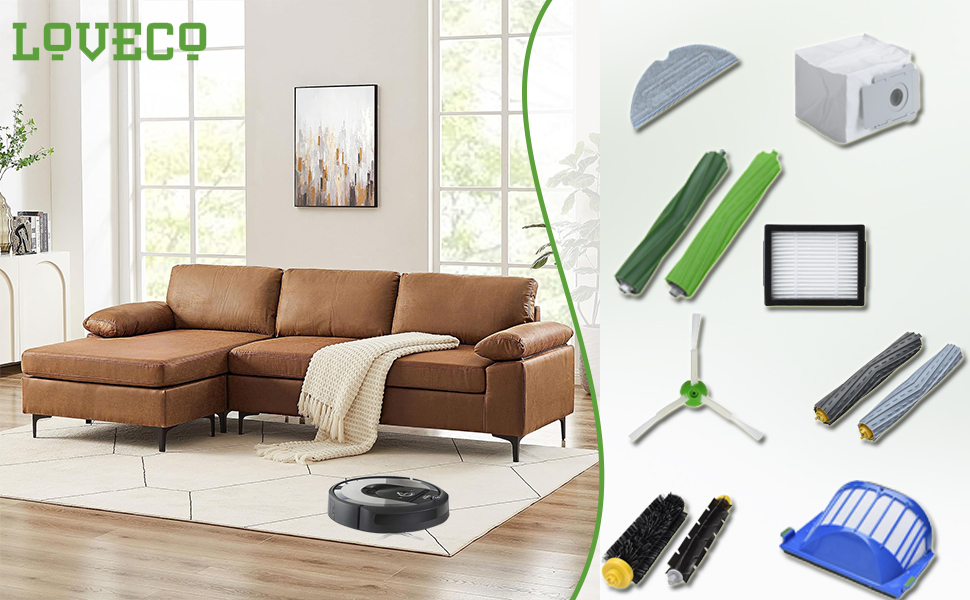 Запчастини для iRobot Roomba: фільтр, щітка та аксесуари (сумісні з моделями 615, 605, 696, 690, 680, 681, 660, 651, 614, 595, 585, 564, 552)