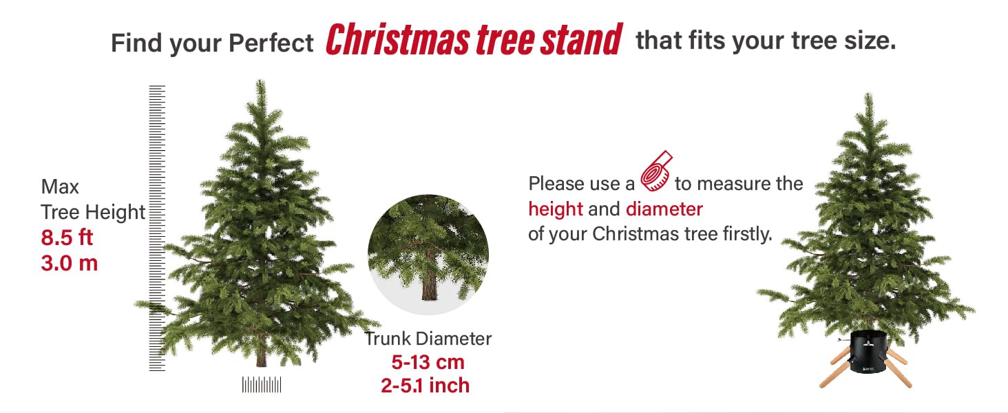 Підставка для ялинки з водою, для великих ялин, до 3м, діаметр стовбура 5-13см - Family Christmas Tree Stand