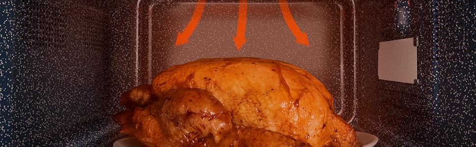 Мікрохвильова піч Cecotec Pro Clean 3110 з кварцовим грилем 800 Вт, об'єм 20 л, біла