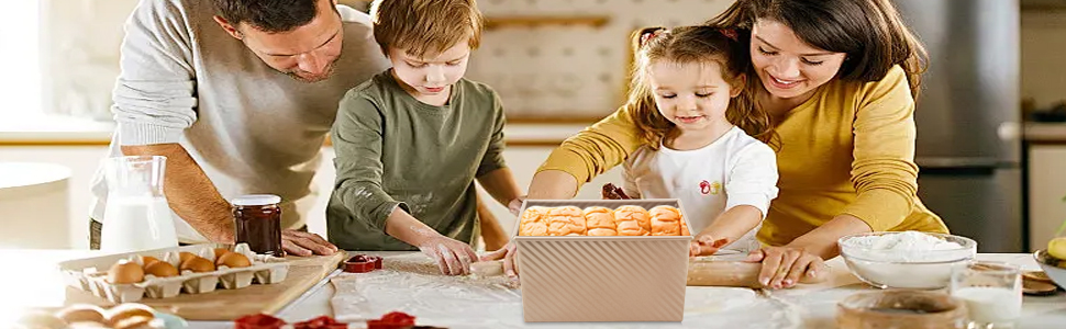 Форма для випічки хліба Toastbrot 450г, 2 шт. Антипригарна, вуглецева сталь, з кришкою, перфорована - для рівномірного випікання в духовці
