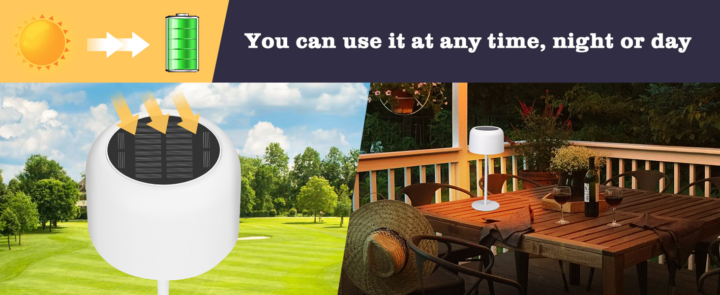 Світлодіодна настільна лампа Aigostar акумуляторна бездротова, димується сенсорним керуванням, 3 режими світла, водонепроникна IP54 для дому та саду (біла)