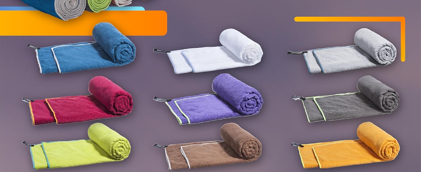 Спортивне рушник LightDry® Original з мікрофібри - туристичне, для подорожей, басейн, спортзал. Швидковисихаюче, антибактеріальне, 120x60 см, антрацит