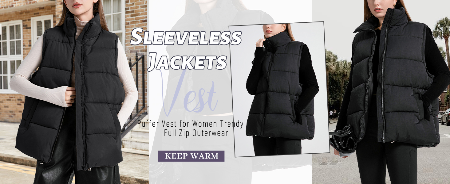 Жіноча жилетка FEOYA великого розміру з пуховим наповнювачем, без рукавів, тепла, чорна, XL