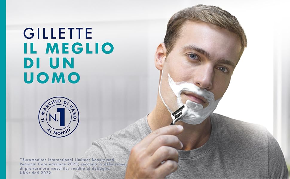 Бритва Gillette Mach 3 Standard для чоловіків, металевий корпус, сіро-чорна (бритва + 12 змінних касет)