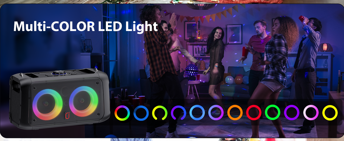 Караоке-машина JYX з 2 бездротовими мікрофонами, портативна Bluetooth-колонка для дорослих та дітей, PA-система, підтримка TF-карт/USB, AUX-вхід, TWS, модель T22T