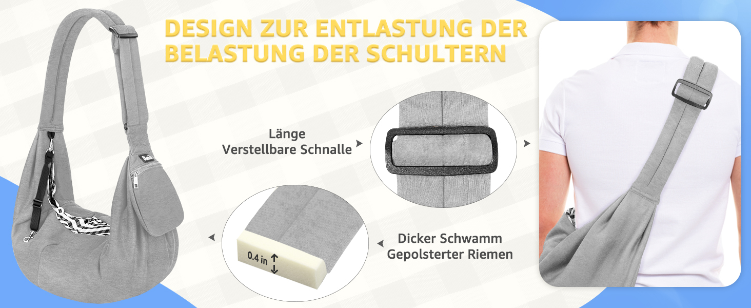 Сумка-переноска для собак SlowTon, сіра, M (2,7-5,4 кг)