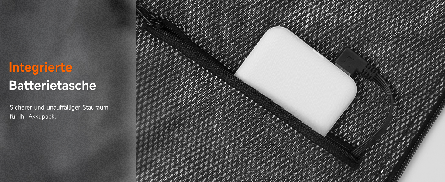 LABCOOL Тепла жилетка з підігрівом - чоловіча та жіноча жилетка з USB-підігрівом та акумулятором 10000mAh - 6-зонний підігрів з 3 рівнями температури - можна прати в пральній машині, чорний L