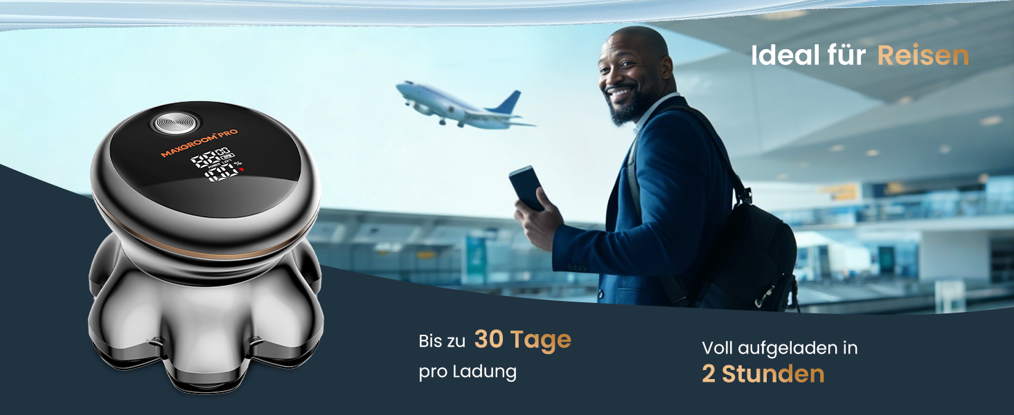 Машинка для гоління голови 7D PRO MAXGROOM IPX6, срібляста, акумуляторна (1400mAh), 8800 об/хв, для чоловіків