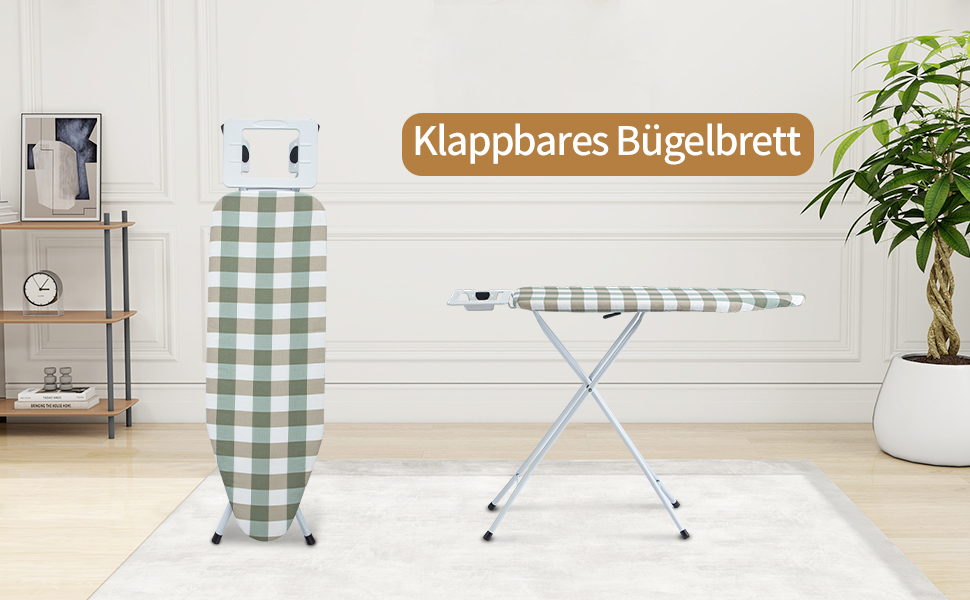 Відкидне прасувальне решітка AllRight з металевою сіткою, 7-позиційне регулювання висоти, антиковзні ніжки, 108.5/75 x 31 см, для парогенераторів, зелений