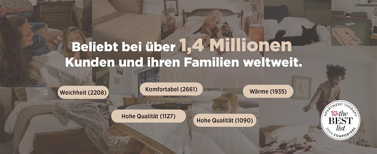 BEDSURE Ковдра всесезонна 135x200 см - Ковдра для сну, біла, для алергіків, 300 GSM, сертифікат Oeko-Tex