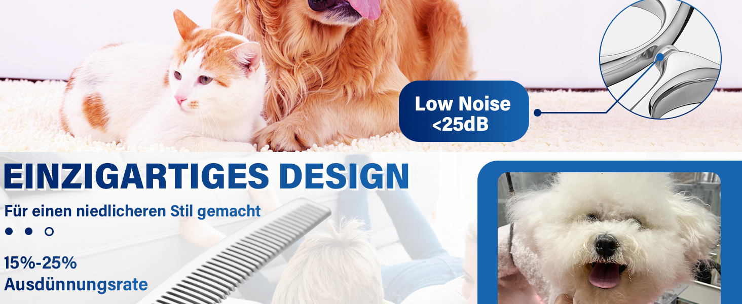 Професійна витончена ножиці для грумінгу собак JASON 7' - ножиці для розрідження шерсті, 21 зуб, з японської сталі 440C