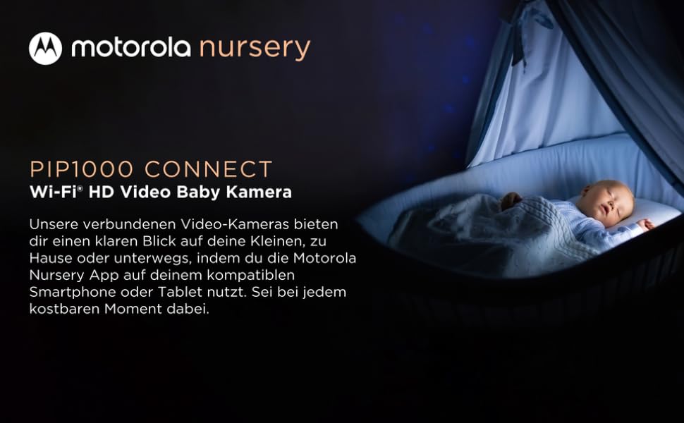 Дитячий відеомонітор Motorola Nursery VM 483 з камерою, інфрачервоним нічним баченням, функцією двостороннього зв'язку та цифровим зумом (PIP1000C EU)