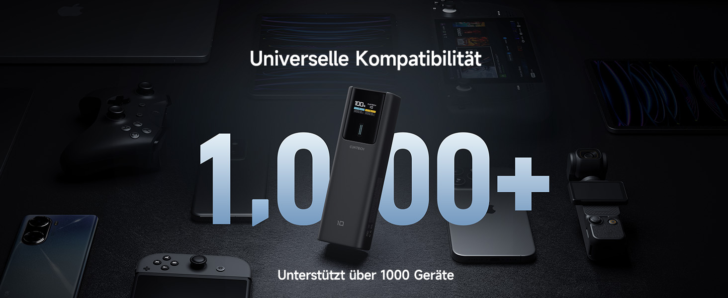 Power Bank CUKTECH 10 100W з Digital Display, 10000mAh - для iPhone, Samsung, iPad, Xiaomi, MacBook та інших