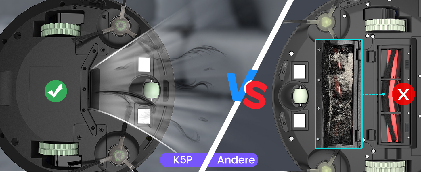 Робот-пилосос OKP K5 Pro: потужність 5000Pa, навігація, HEPA-фільтр, Wi-Fi, для тварин, килимів, твердих підлог