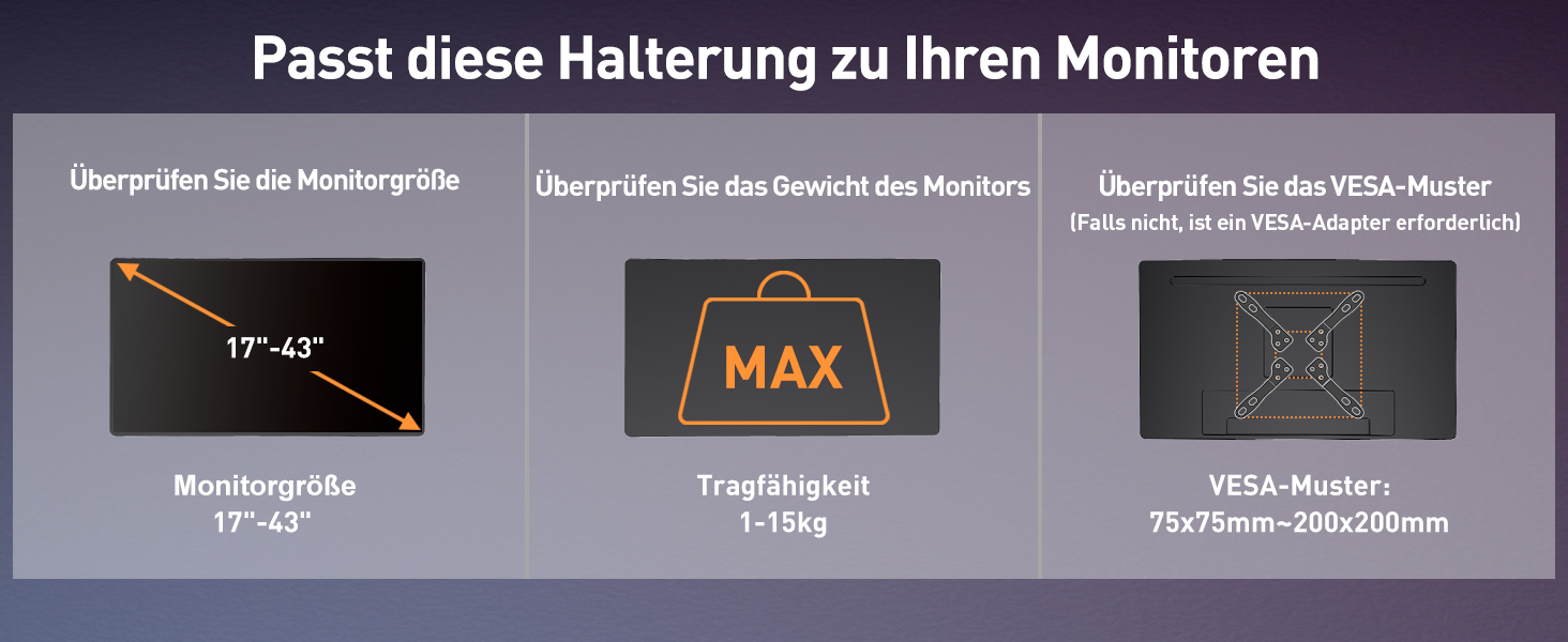 Кріплення для монітора ELIVED для Ultrawide до 43 дюймів, до 15 кг, VESA 75/100/200mm, регульована висота, газ-амортизатор, EV3421B