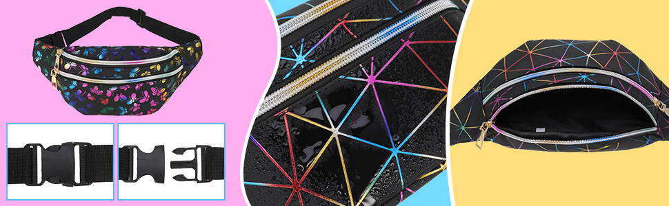 Жіноча/Чоловіча поясна сумка-бананка, водонепроникна, для спорту, подорожей, активного відпочинку
