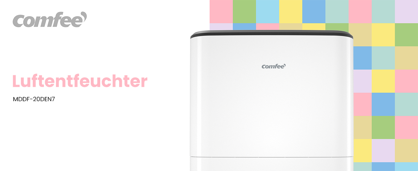 Зволожувач повітря COMFEE' MDDF-20DEN7: 20л/день, 40м², 3 режими, таймер, 3л бак