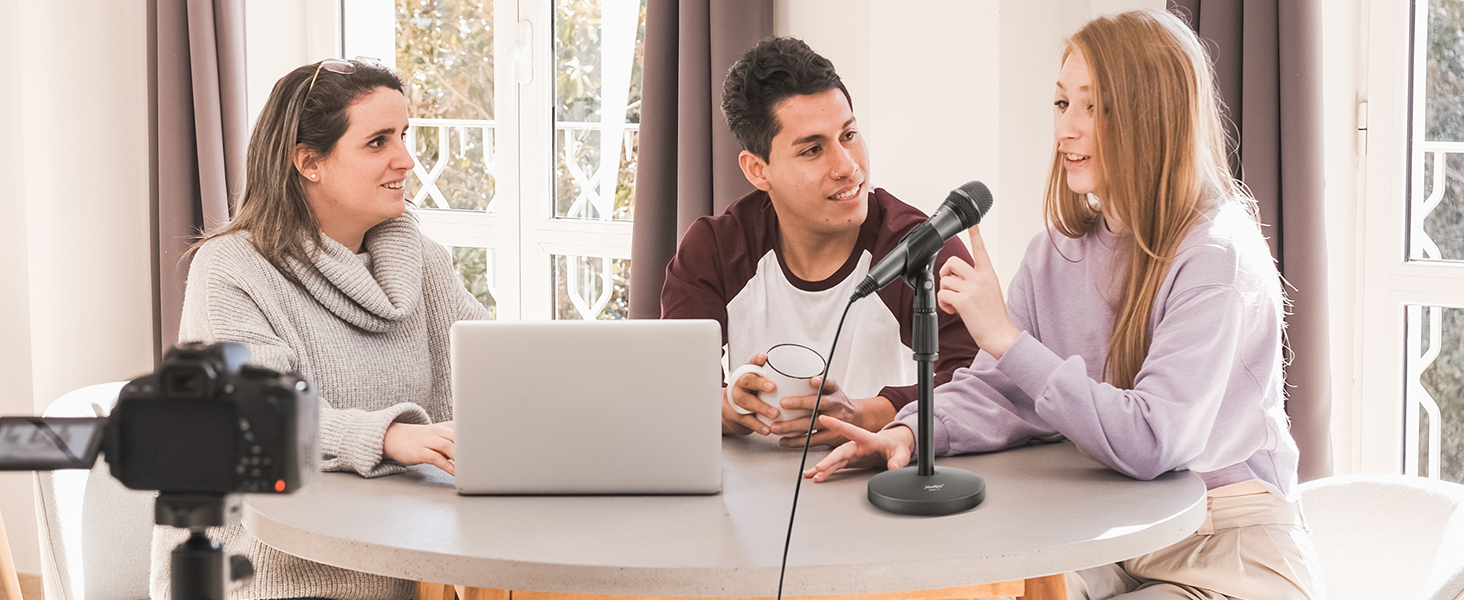 Підставка для мікрофона Moukey на стіл з кліпсою, регульована, 5/8