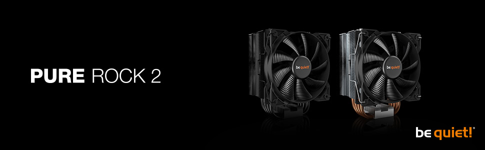 be quiet! Pure Rock 2 Black - кулер для CPU, 150W TDP, 120mm PWM, 4 теплові трубки, асиметричний дизайн