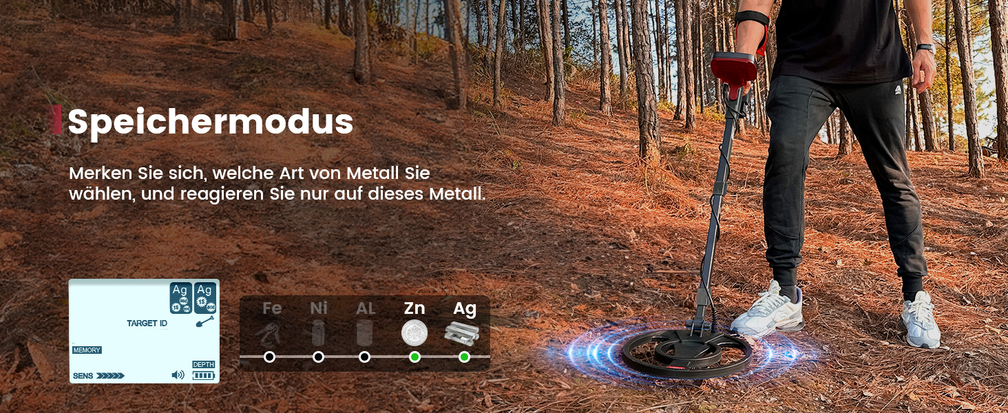 Металодетектор KAIWEETS Explorer X I 2025: 5 режимів, водонепроникний, з навушниками та лопаткою