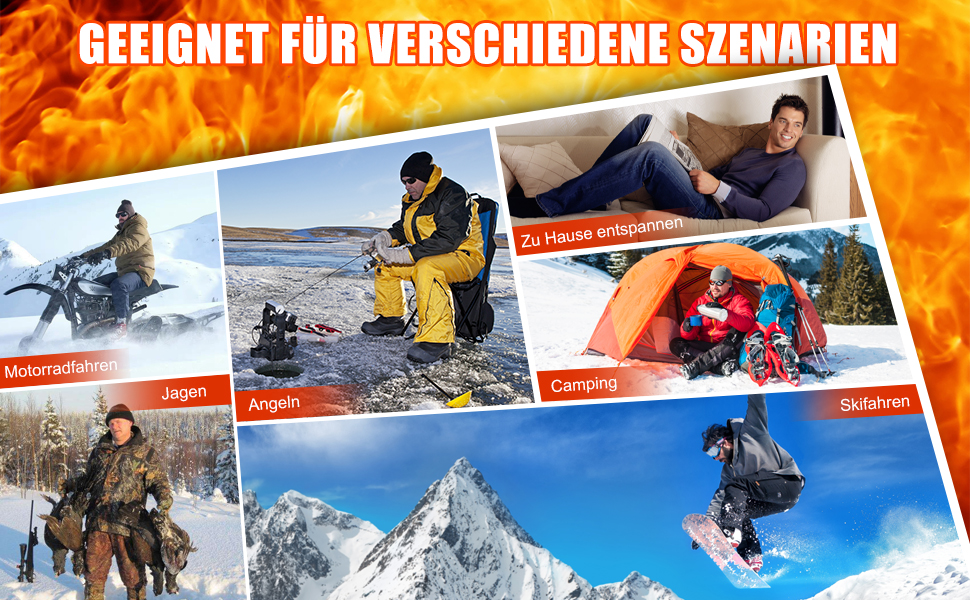 Гріючі шкарпетки з акумулятором 6000mAh, електричні гріючі шкарпетки для жінок та чоловіків, 3 режими нагріву, для зимових видів спорту на відкритому повітрі, помаранчевий + сірий