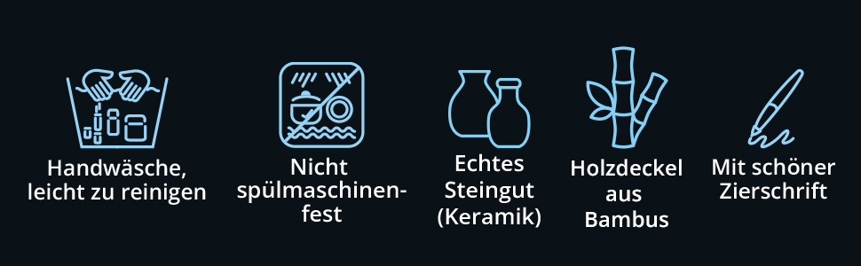 Кришка для кави, бак для кави, керамічна, 1 літр, сірий, з дерев'яним кришками, герметична