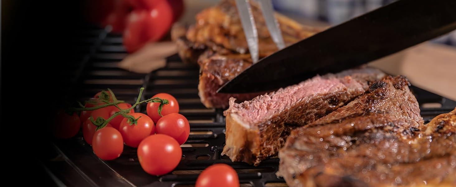 Фритюрниця без олії Cecotec Cecofry Grill Duoheat 8000 з грилем, 2200 Вт, 10 л, 8 меню, регулювання температури 80-200°C, цифровий дисплей, скло, для дієтичного харчування